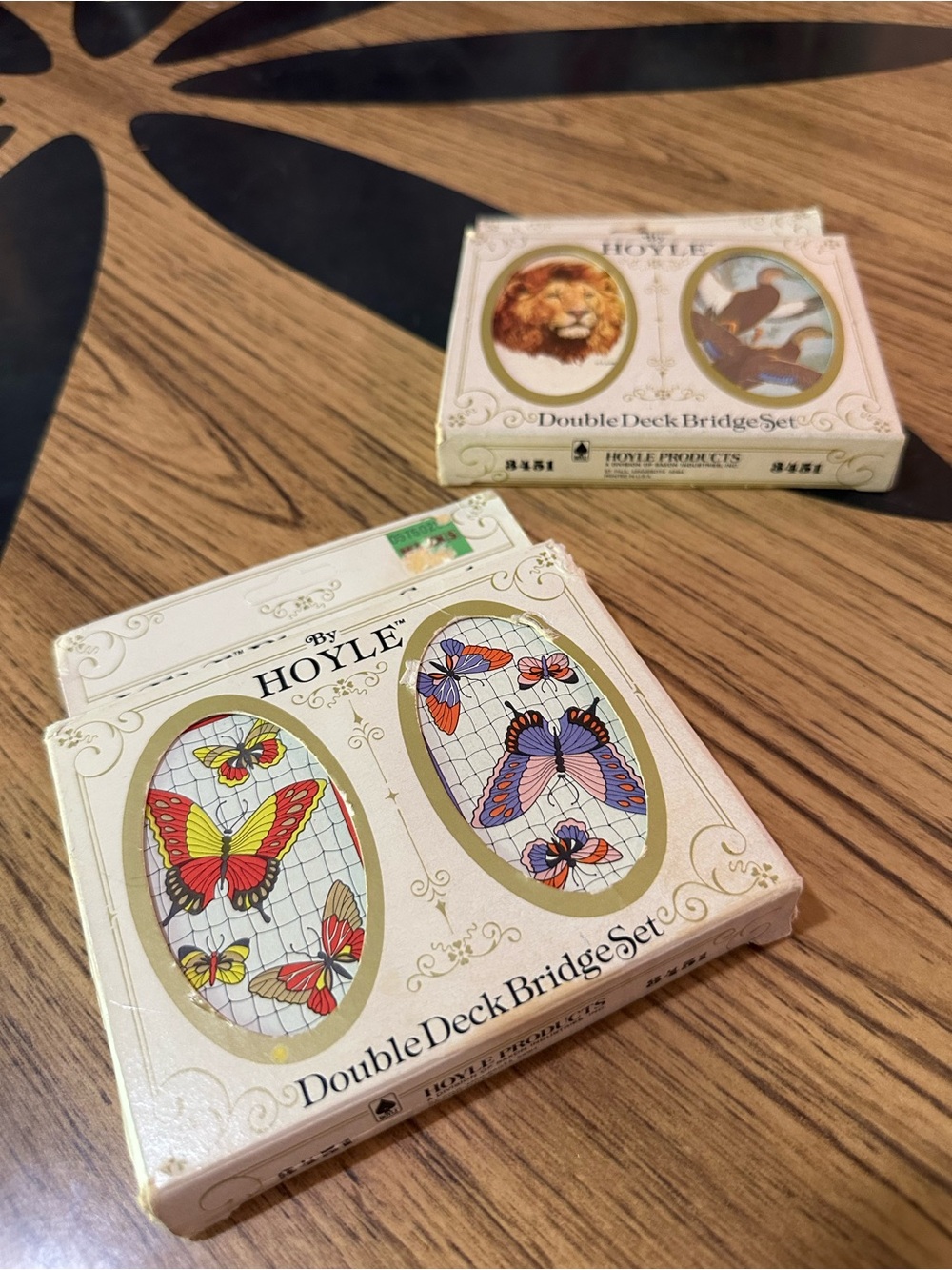 Vintage playing cards by Hoyle Double Deck Bridge Set